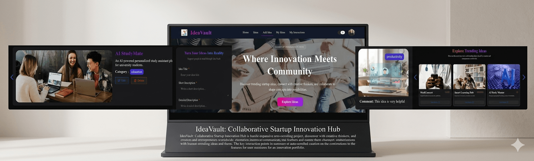 IdeaVault - Idea Sharing Platform