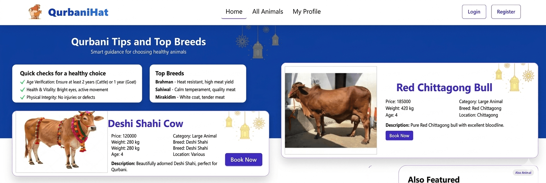 QurbaniHat - LiveStock Marketplace